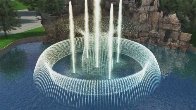 Pool Music Fountain